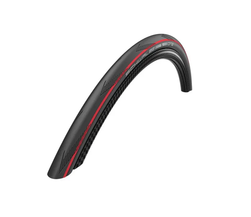 Schwalbe One Performance 700x25c Folding Tubeless Tyre in Black/Red