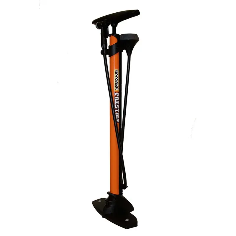 Pedros Prestige Floor Pump in Orange