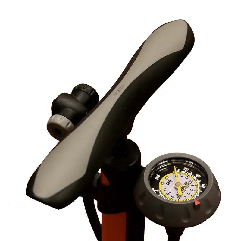 Pedros Prestige Floor Pump in Orange-1