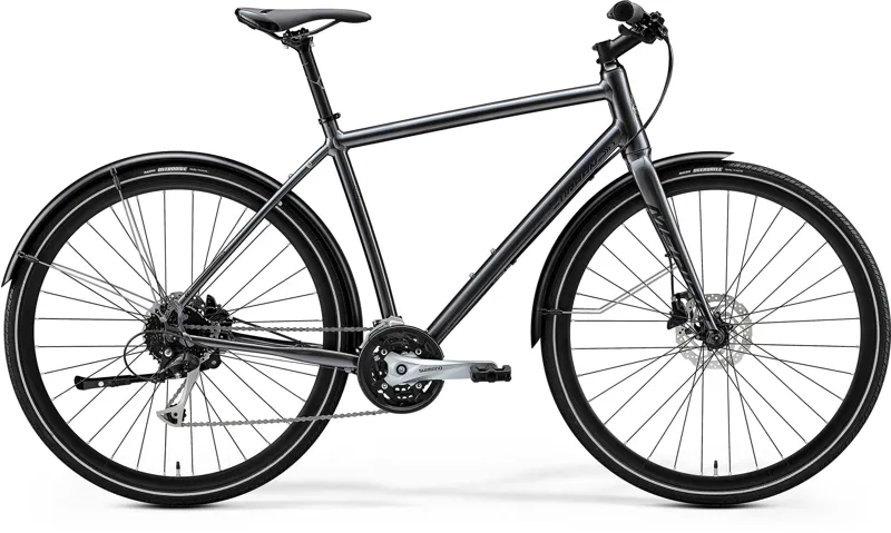 2020 Merida Crossway Urban 100 Hybrid Bike in Grey