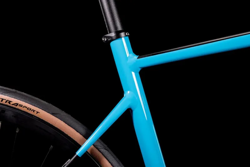 2022 Cube Attain Race Road Bike in Blue-2