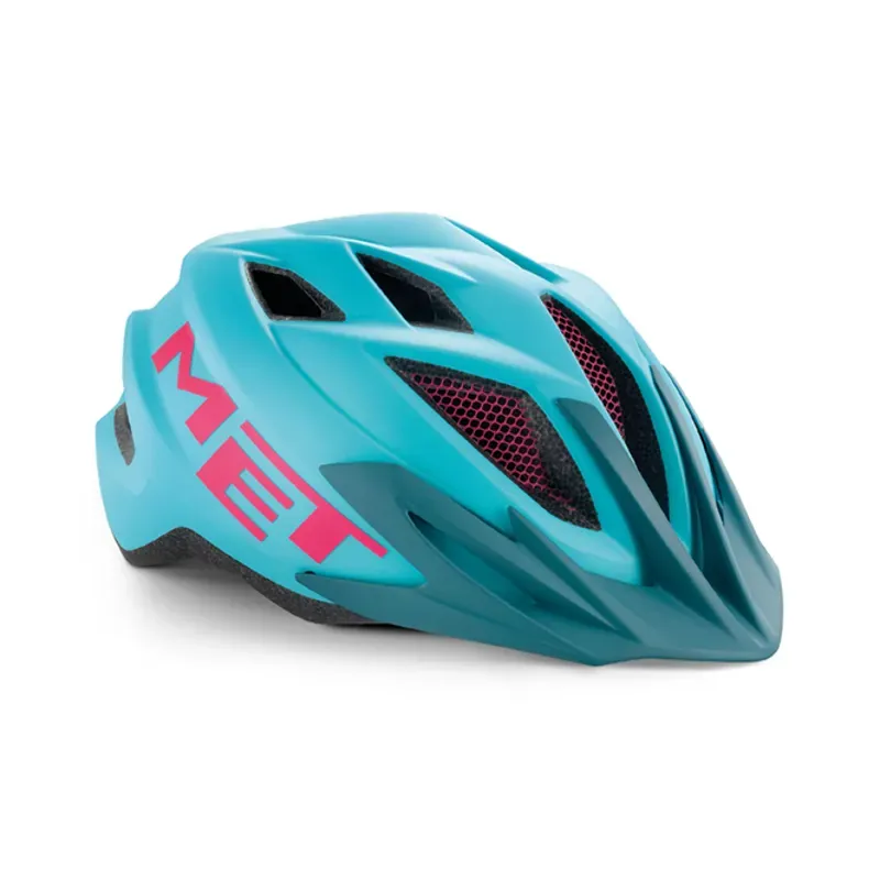 Met Crackerjack Kids Helmet in Blue/Magenta