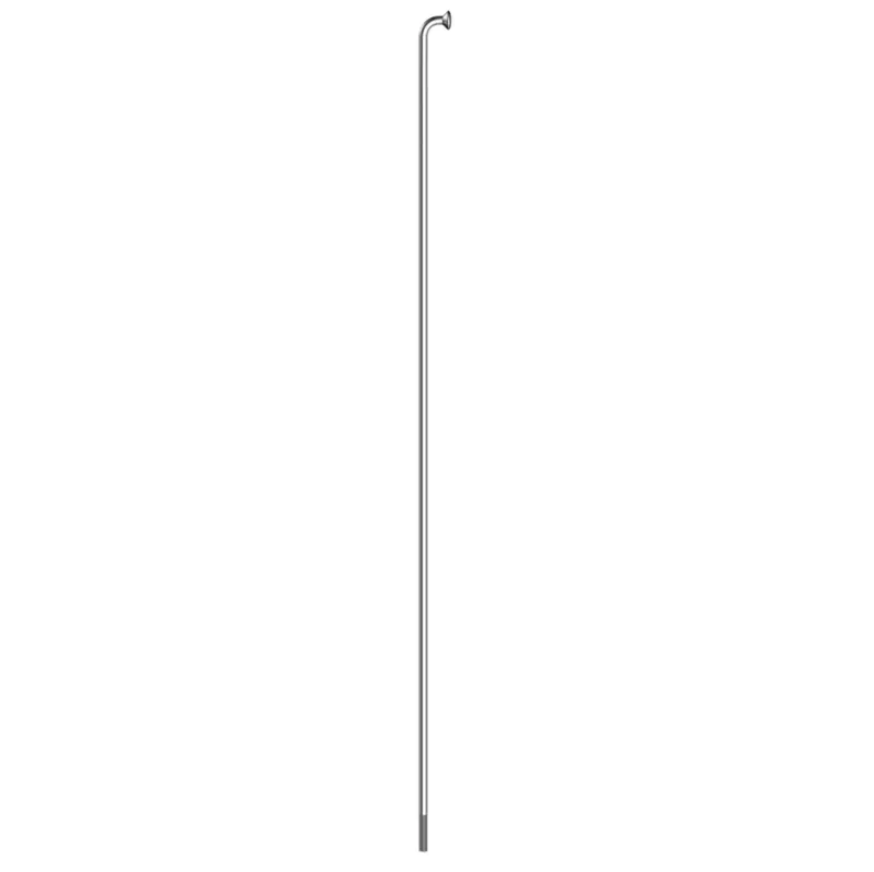 Sapim Leader Silver J-Bend Cut/Threaded Spoke - 221mm-1