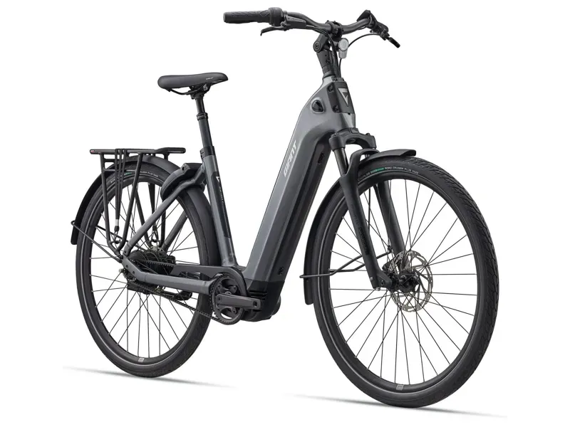 Giant NewTour E+ 0 LST Electric Commuter Bike in Charcoal-1
