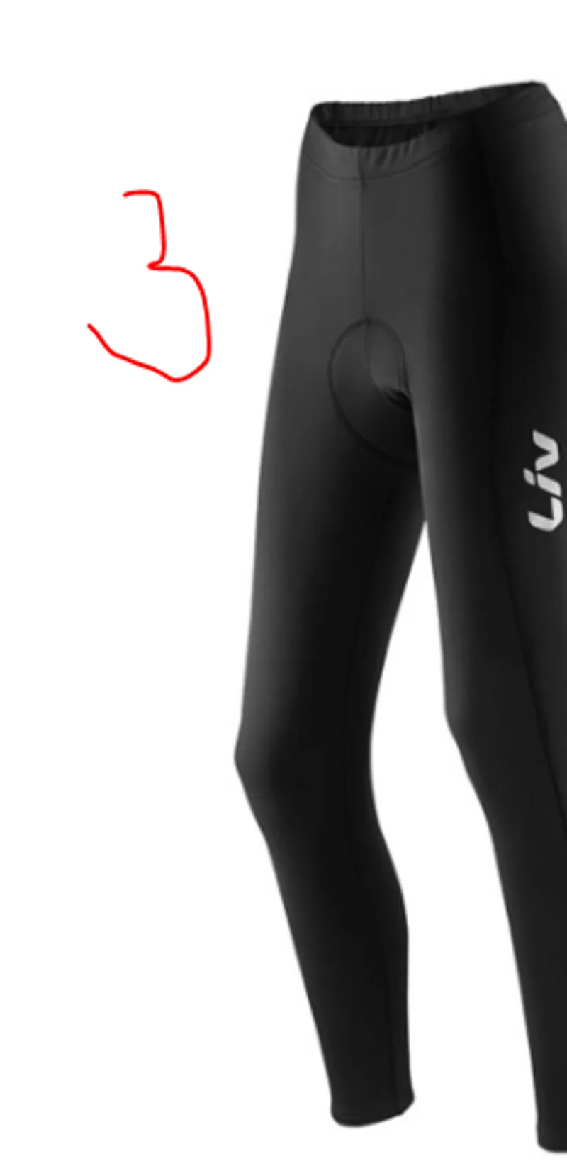 2018 Liv Fisso Midthermal Tights in Black-2