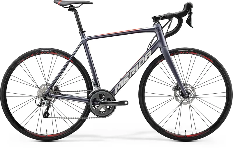 2020 Merida Scultura Disc 300 Road Bike in Silver