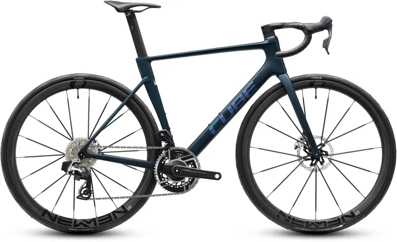 Cube Litening Air C:68X SLX Road Race Bike in Liquid Blue/Crisscross