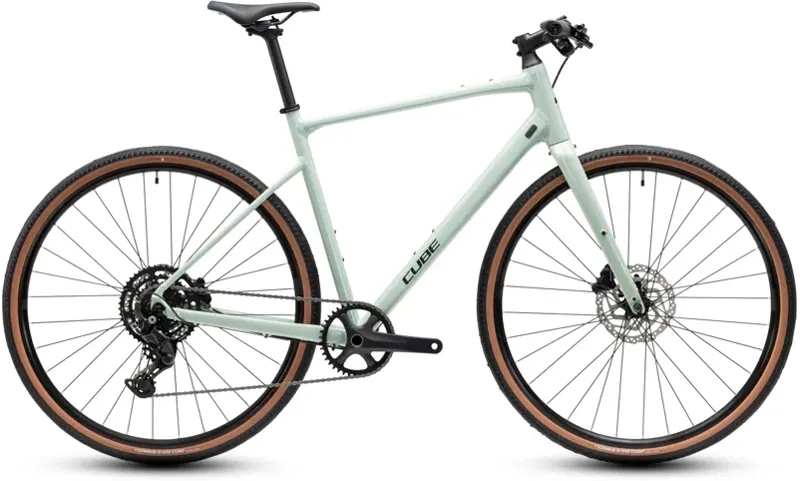 Cube Nulane Pro Gravel Bike in Aloe Green/Black