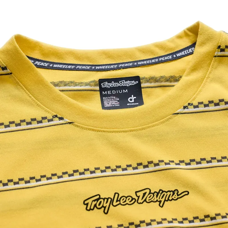 Troy Lee Designs Skyline S/S Jersey in Checked Out Butter-2