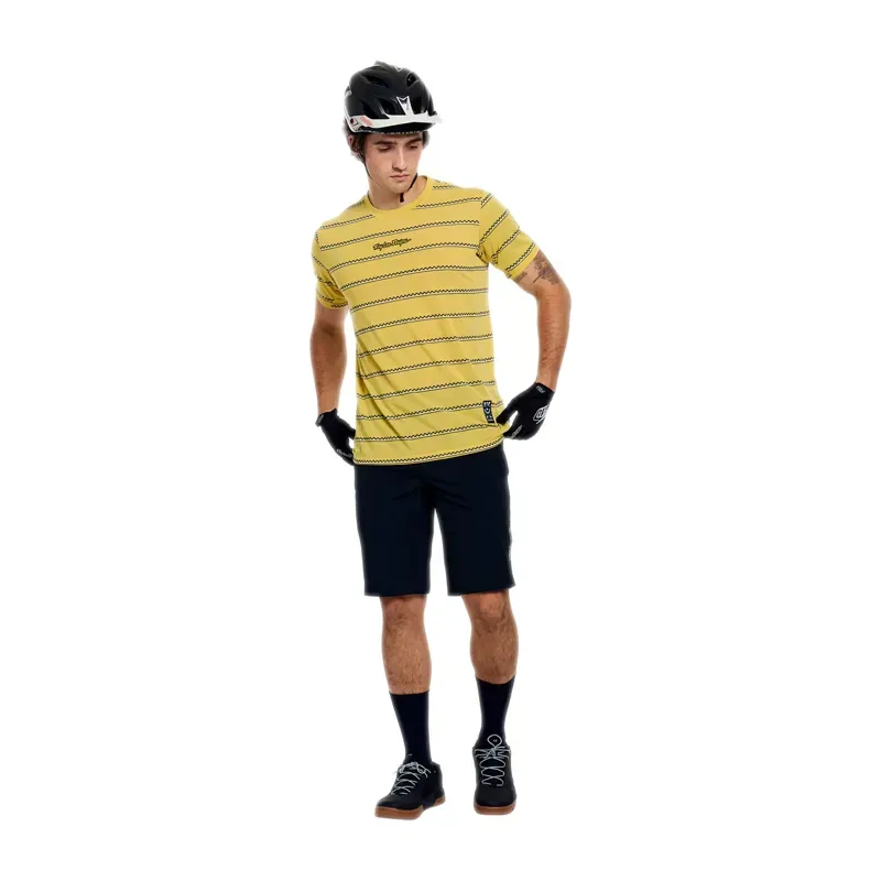 Troy Lee Designs Skyline S/S Jersey in Checked Out Butter-8