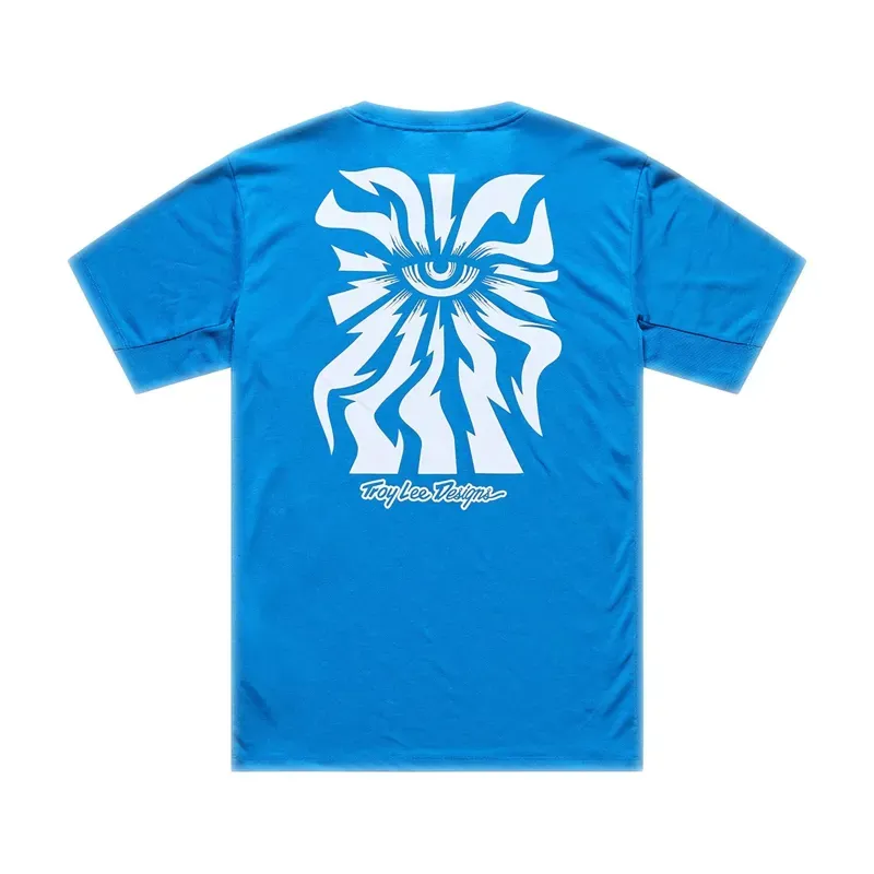 Troy Lee Designs Skyline S/S Jersey  in One Eye Aero Blue-1